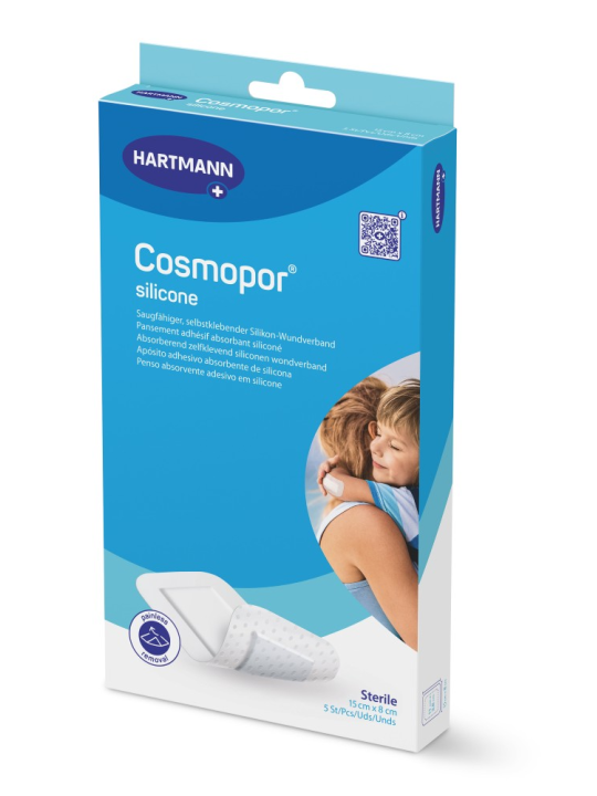 COSMOPOR SILICONE APOSITO ESTERIL 5 UNIDADES 15