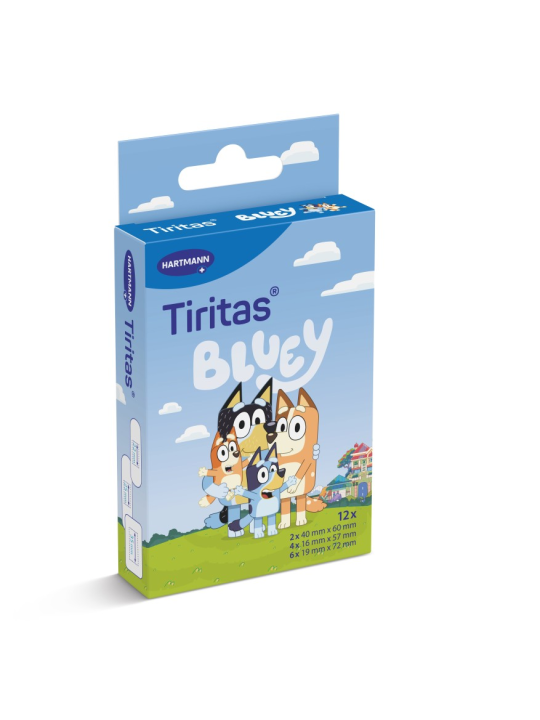 TIRITAS BLUEY APOSITO ADHESIVO 12 UNIDADES 3 TAM