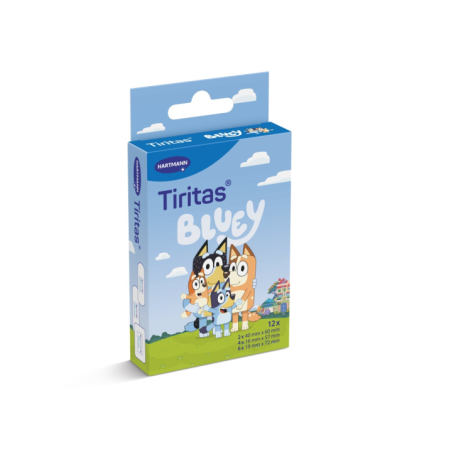 TIRITAS BLUEY APOSITO ADHESIVO 12 UNIDADES 3 TAM
