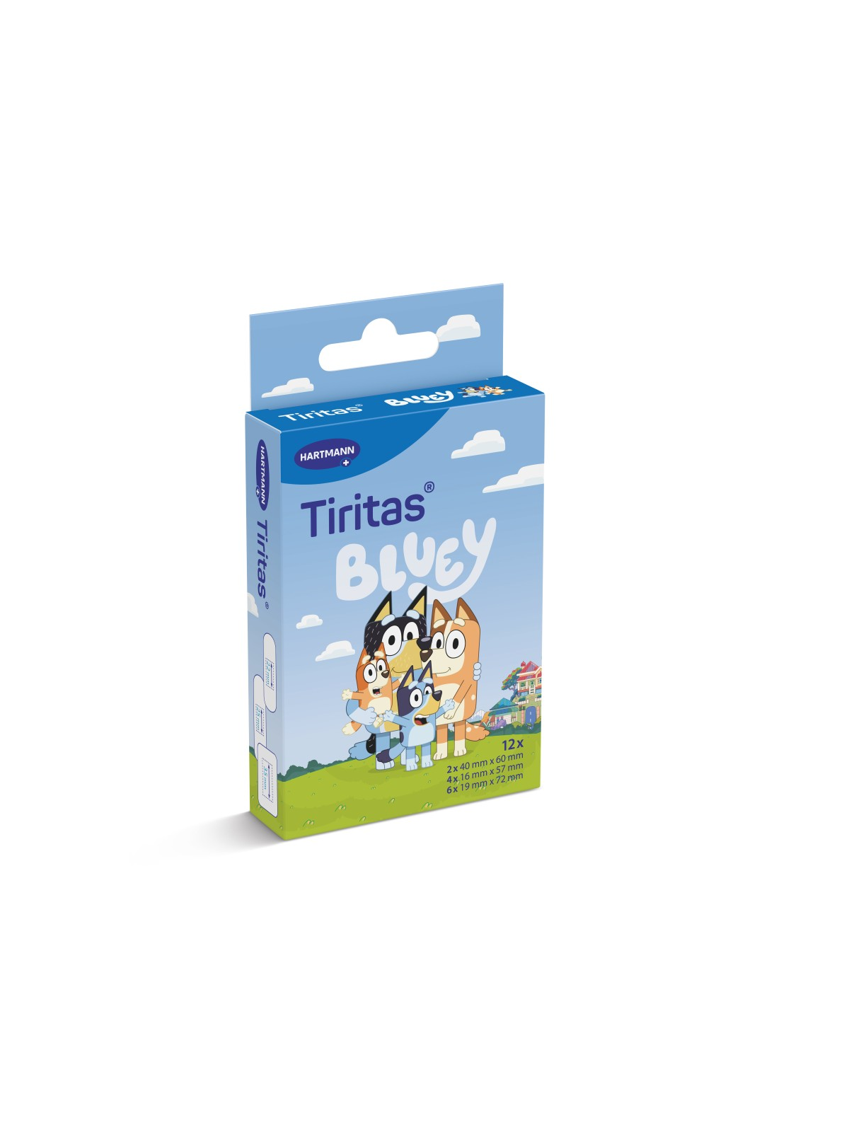 TIRITAS BLUEY APOSITO ADHESIVO 12 UNIDADES 3 TAM
