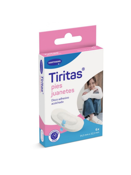 TIRITAS PIES JUANETES 54.5X 32.5 MM 6 U