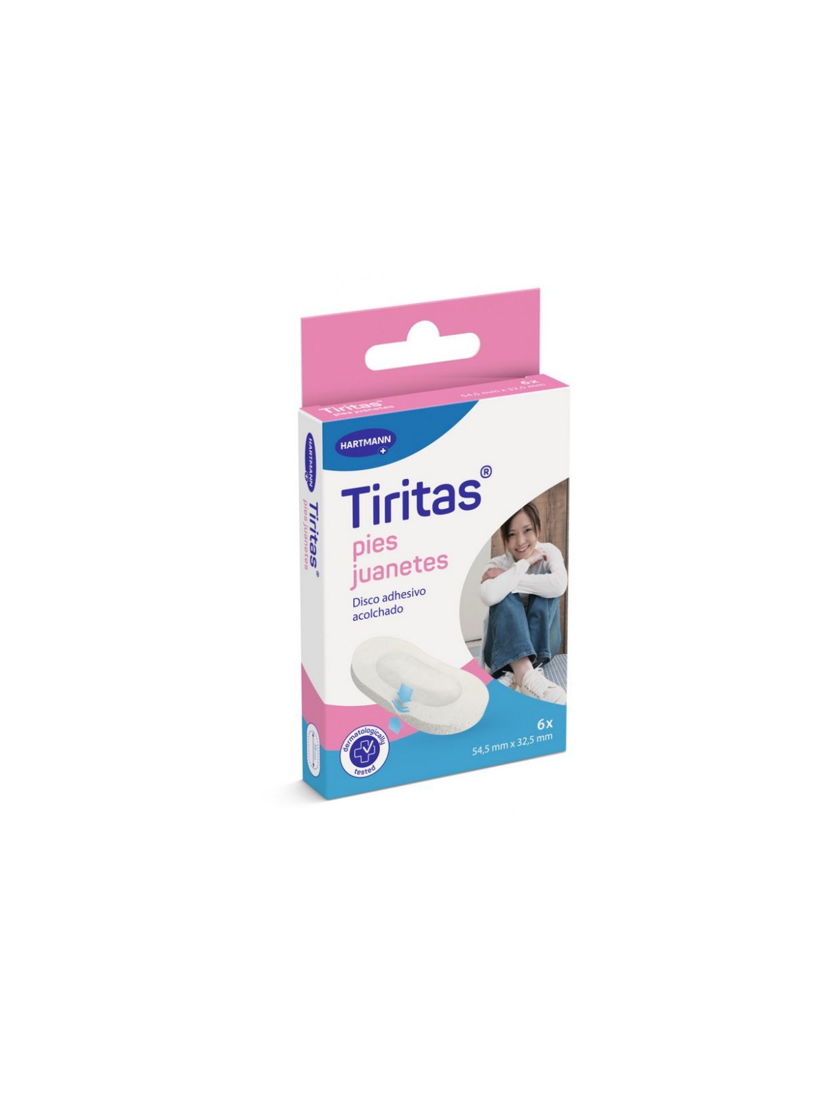 TIRITAS PIES JUANETES 54.5X 32.5 MM 6 U