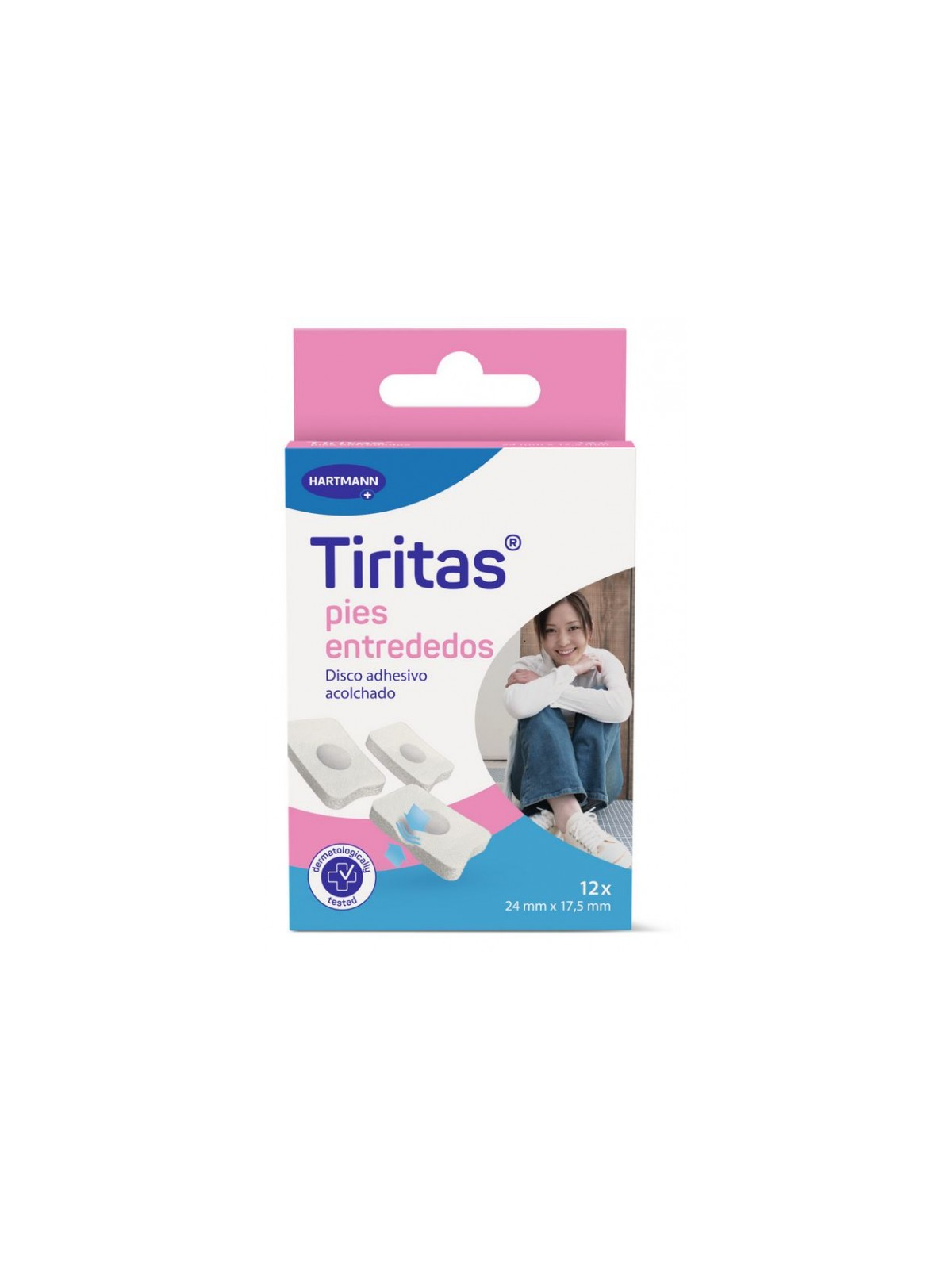 TIRITAS PIES ENTREDEDOS 24X 17.5 MM 12 U