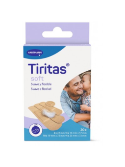 TIRITAS SENSITIVE APOSITO ADHESIVO 4 TAMAÑOS 20