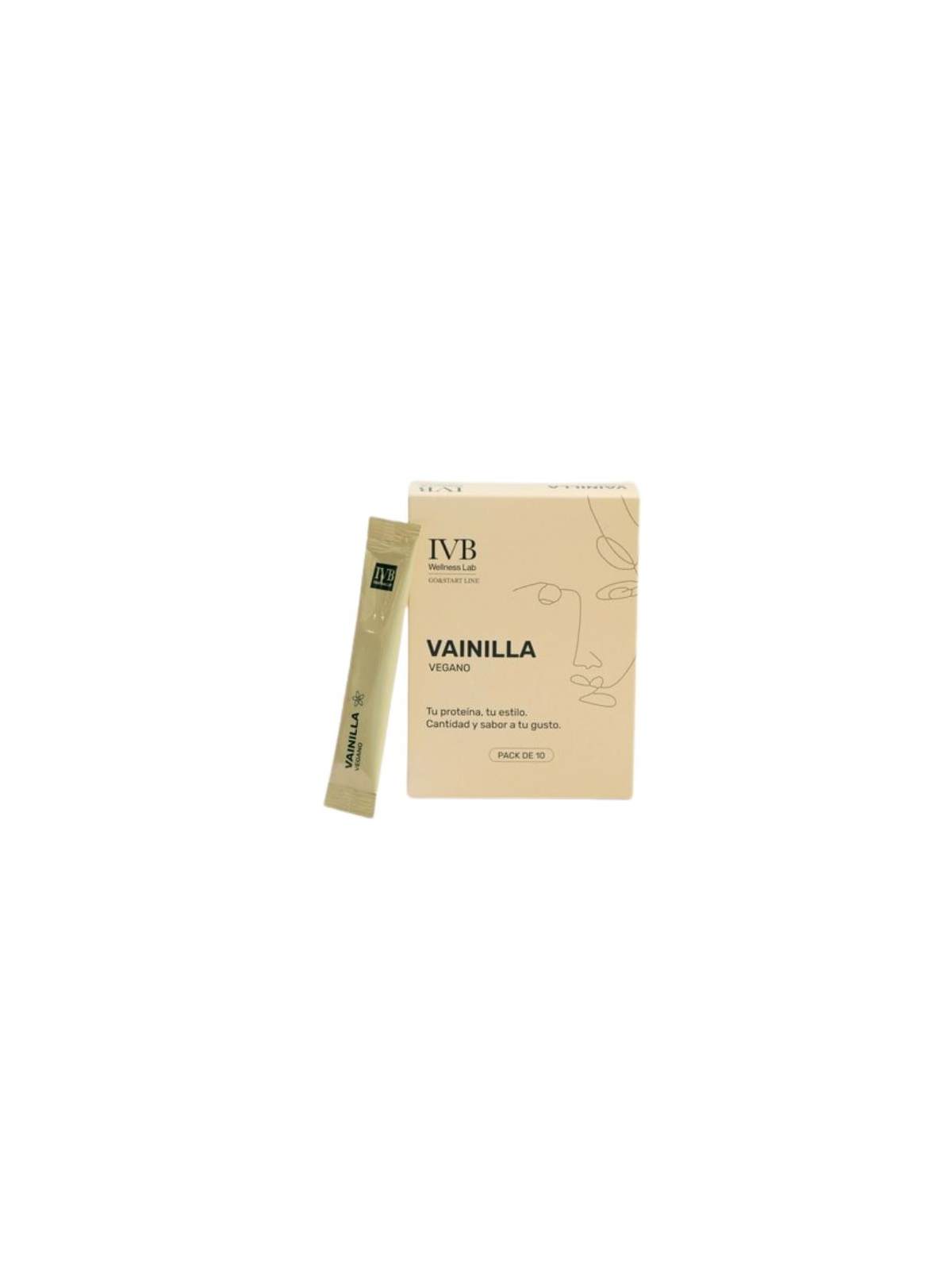 IVB PROTEINA STICK DE VAINILLA 10 UNIDADES