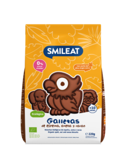 SMILEAT GALLETAS DE CACAO,ESPELTA Y AVENA 220G