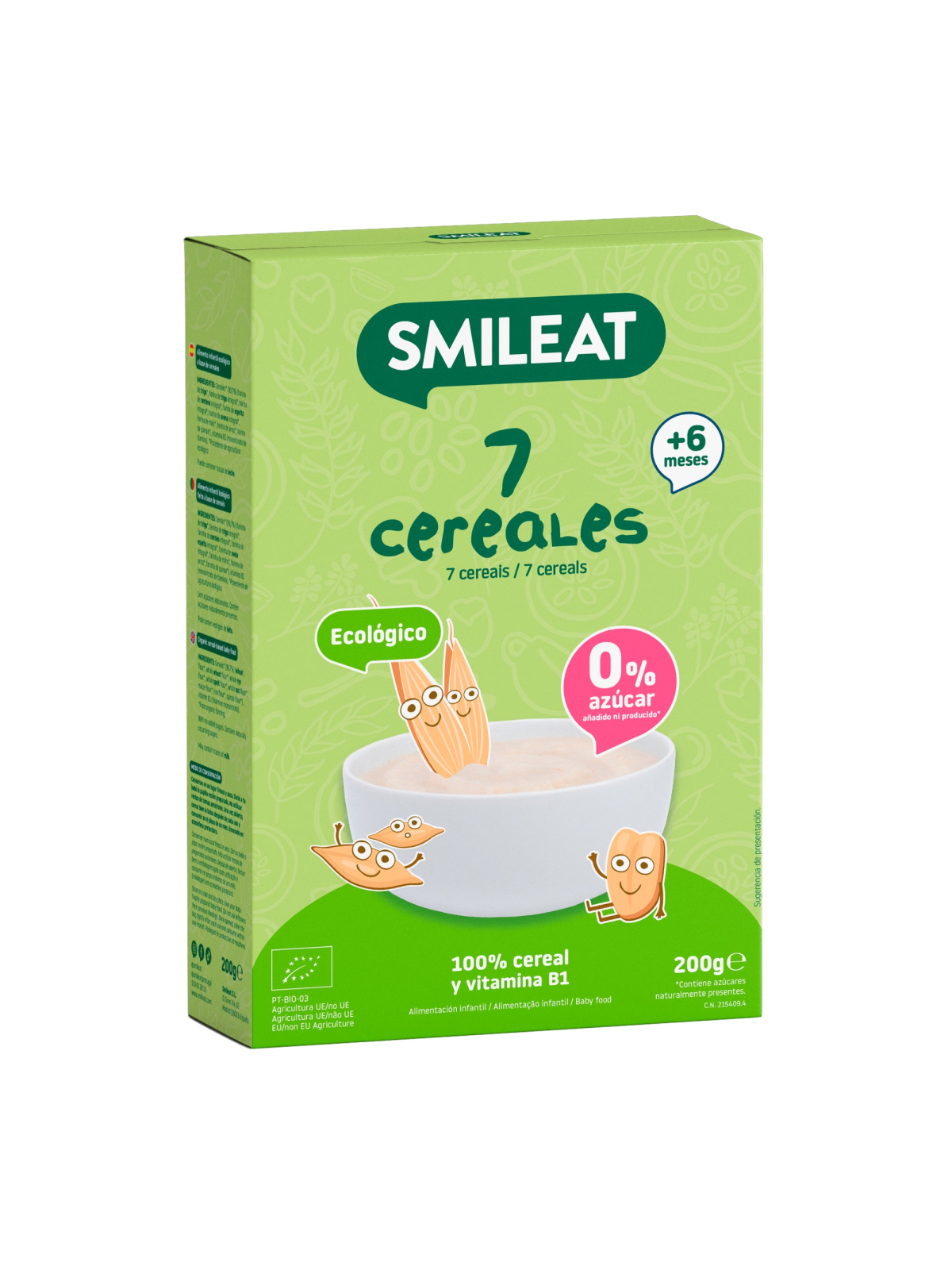 SMILEAT PAPILLA 7 CEREALES ECO 1 BOLSA 200 G