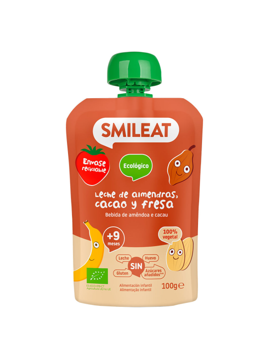 SMILEAT POUCH ALMENDRA MANGO Y PIÑA 100 G ECO
