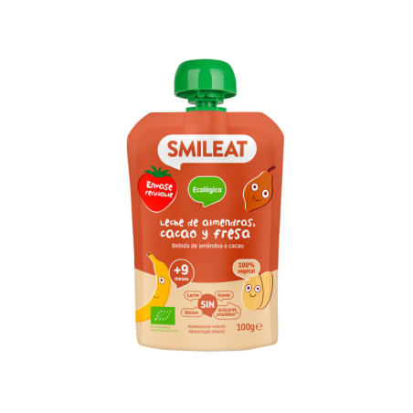SMILEAT POUCH ALMENDRA MANGO Y PIÑA 100 G ECO
