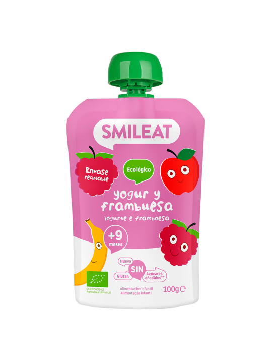 SMILEAT POUCH YOGURT Y FRAMBUESA