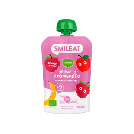 SMILEAT POUCH YOGURT Y FRAMBUESA
