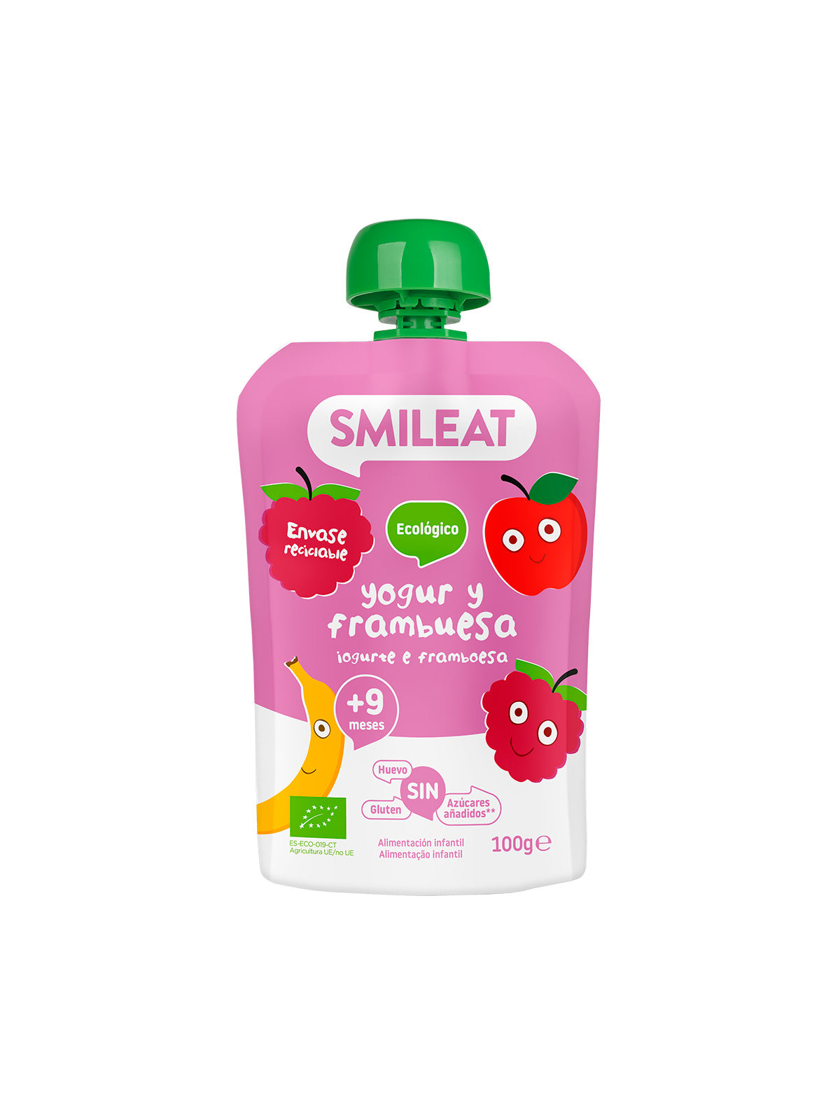 SMILEAT POUCH YOGURT Y FRAMBUESA
