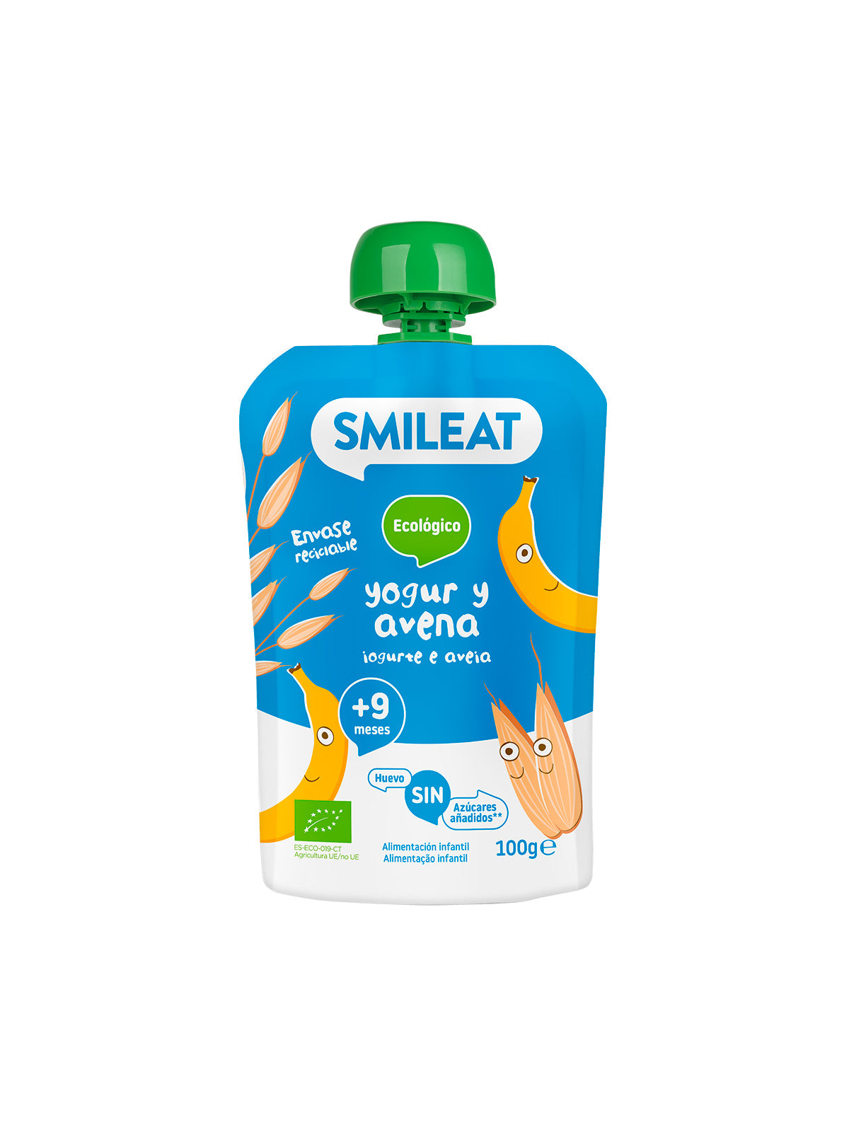 SMILEAT POUCH YOGURT Y AVENA