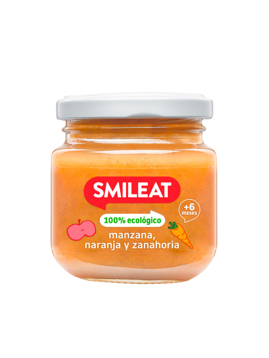 SMILEAT TARRITO MANZANA, NARANJA Y ZANAHOR 130GR