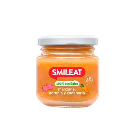 SMILEAT TARRITO MANZANA, NARANJA Y ZANAHOR 130GR