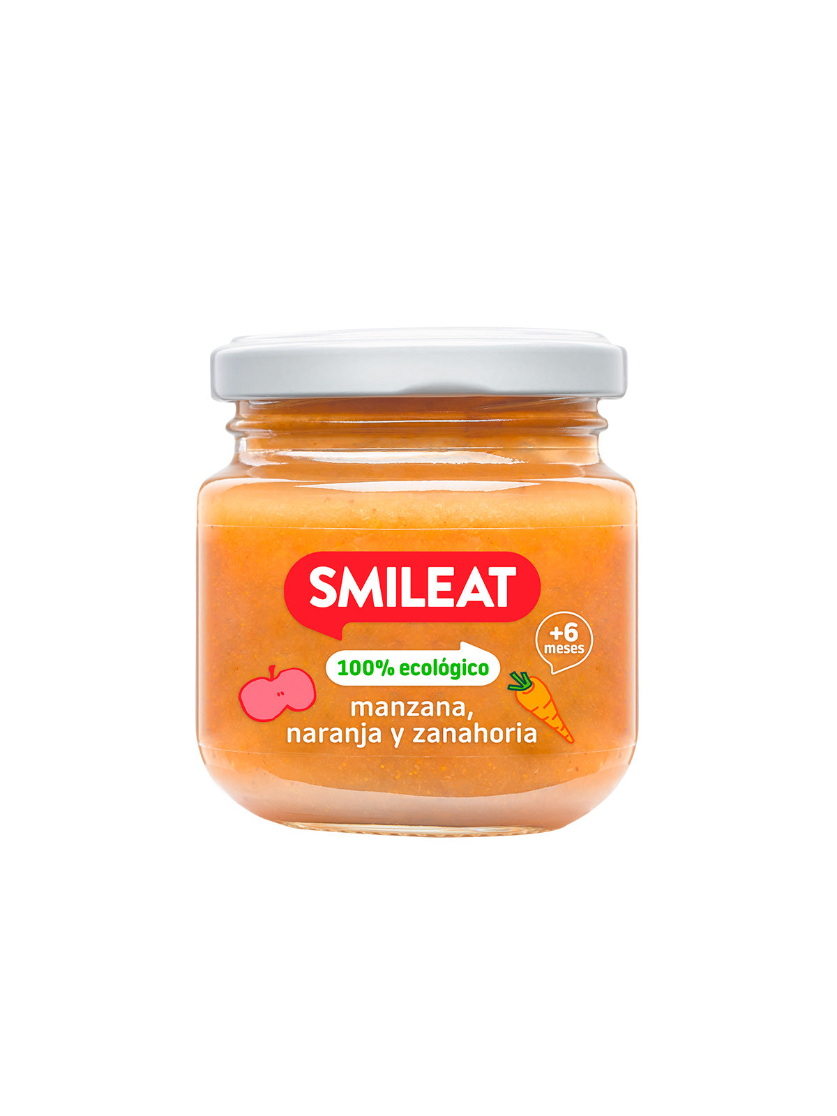 SMILEAT TARRITO MANZANA, NARANJA Y ZANAHOR 130GR
