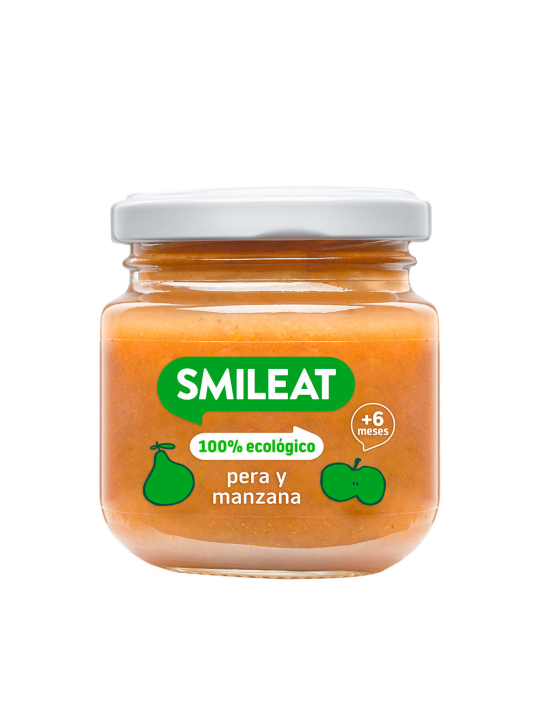SMILEAT TARRITO PERA Y MANZANA 130G
