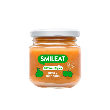 SMILEAT TARRITO PERA Y MANZANA 130G
