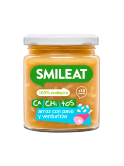 SMILEAT TARRITO CON CACHITOS ARROZ CON PAVO 230G
