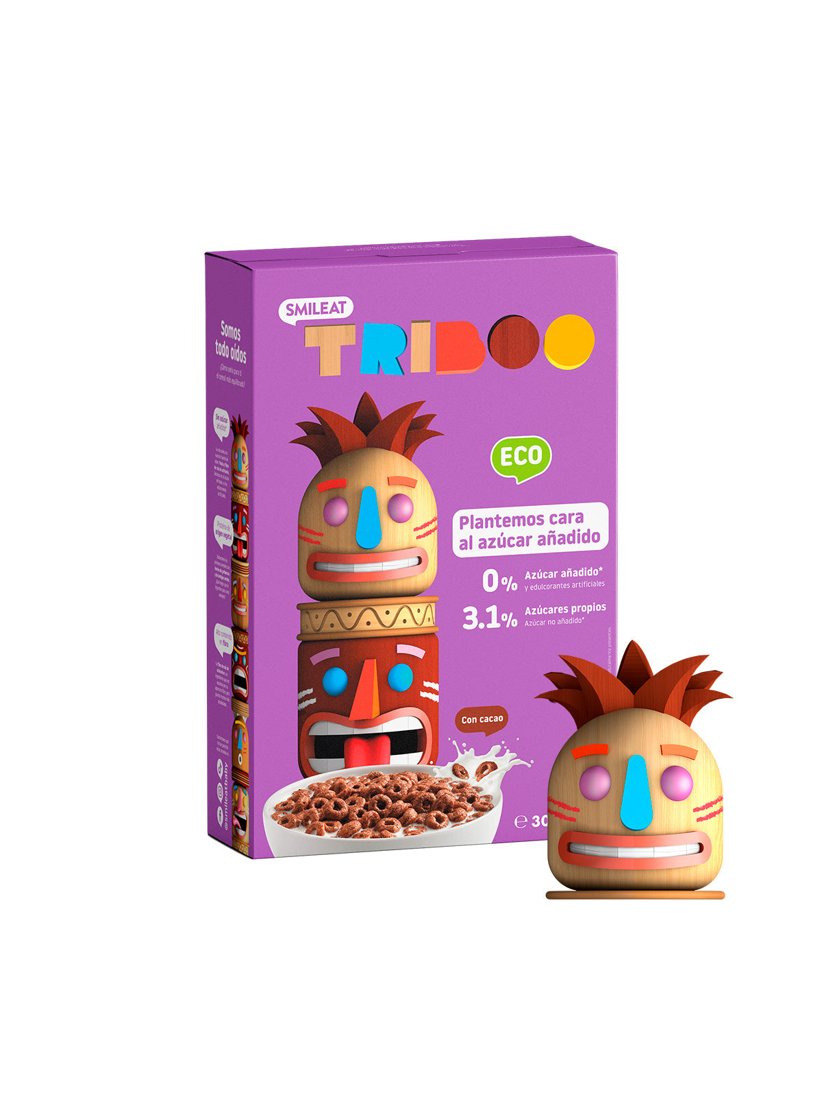 SMILEAT TRIBOO CEREALES CON CACAO ECO 1 BOLSA 30