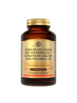 SOLGAR CITRATO DE CALCIO CON VIT.D 60 COMP