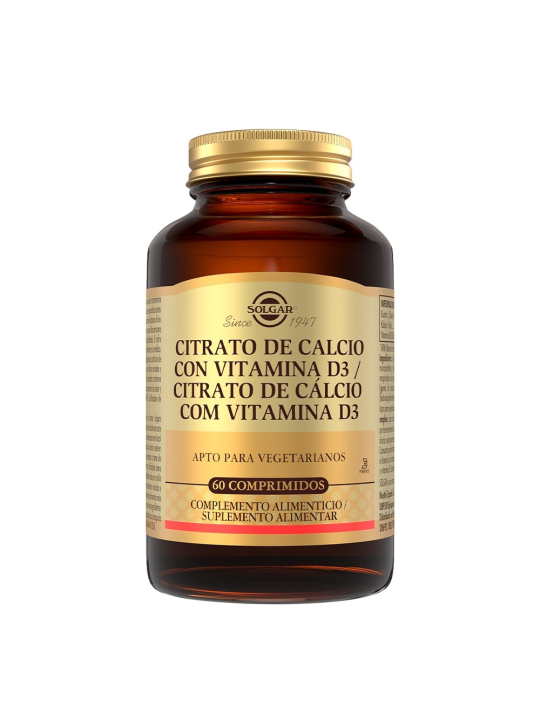SOLGAR CITRATO DE CALCIO CON VIT.D 60 COMP