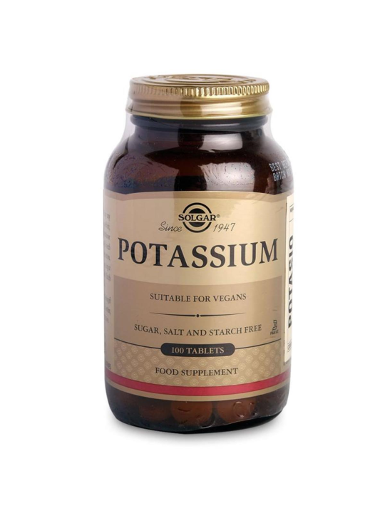 SOLGAR GLUCONATO DE POTASIO 99MG 100 COMPRIMIDOS