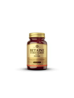 SOLGAR BETAINA CLORHIDRATO + PEPSINA 100 COMP