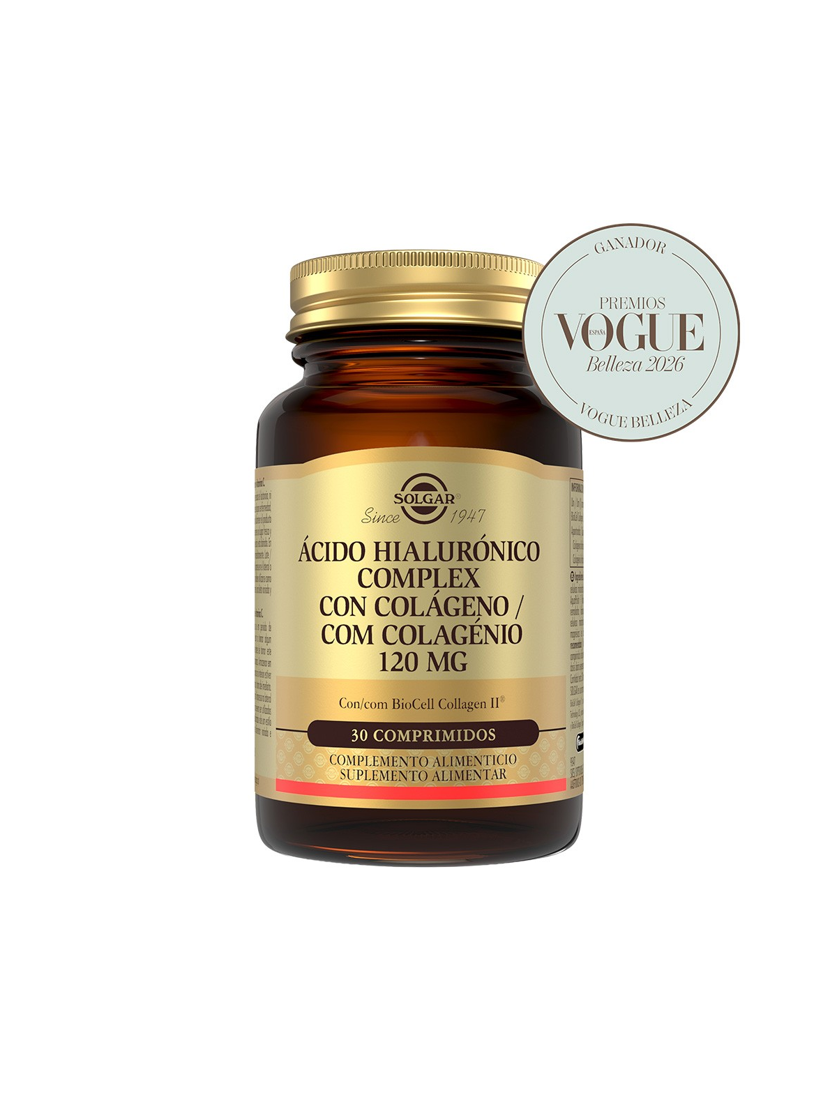 SOLGAR COLAGENO-HIALURONICO COMPLEX 30 COMP
