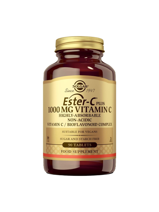 SOLGAR ESTER C PLUS 1000 MG VITAMINA C 90 COMPRI