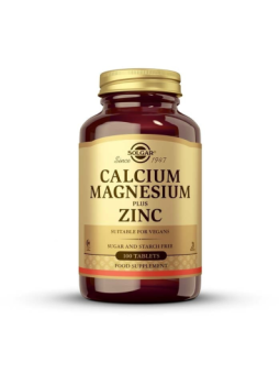 SOLGAR CALCIO Y MAGNESIO CON ZINC 100 COMPRIMIDO