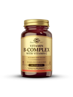 SOLGAR VITAMINA B-COMPLEX CON VIT C 100 COMPR