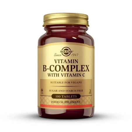 SOLGAR VITAMINA B-COMPLEX CON VIT C 100 COMPR