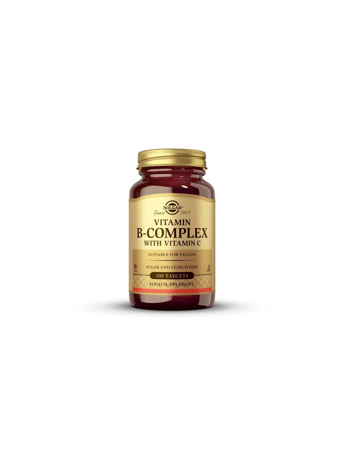 SOLGAR VITAMINA B-COMPLEX CON VIT C 100 COMPR