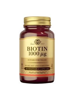 SOLGAR BIOTINA 1000 MICROGRAMOS 50 CAPSULAS VEGE