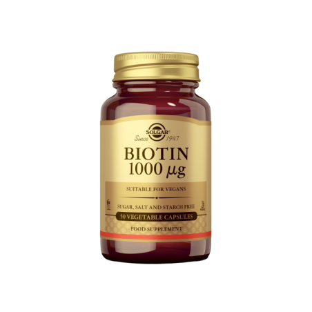 SOLGAR BIOTINA 1000 MICROGRAMOS 50 CAPSULAS VEGE