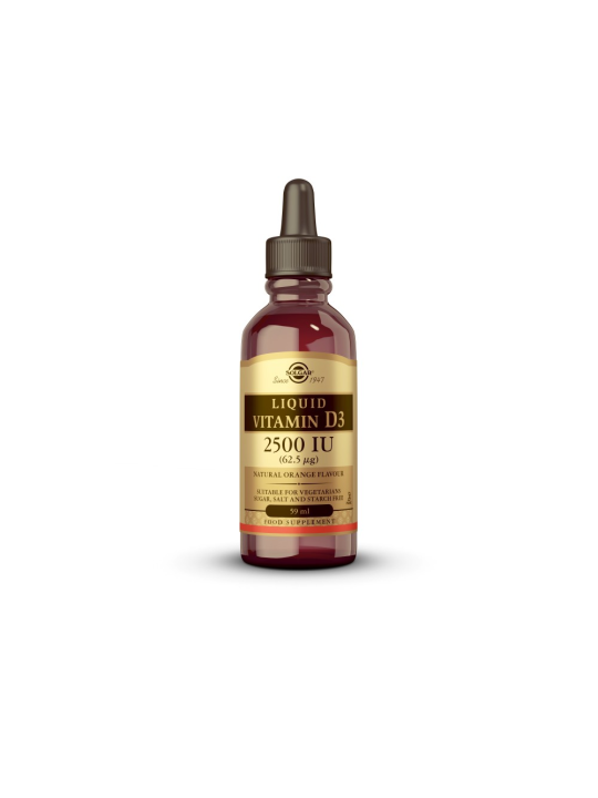 SOLGAR VITAMINA D3 LIQUIDA 2500 UI 1 ENVASE 59 M