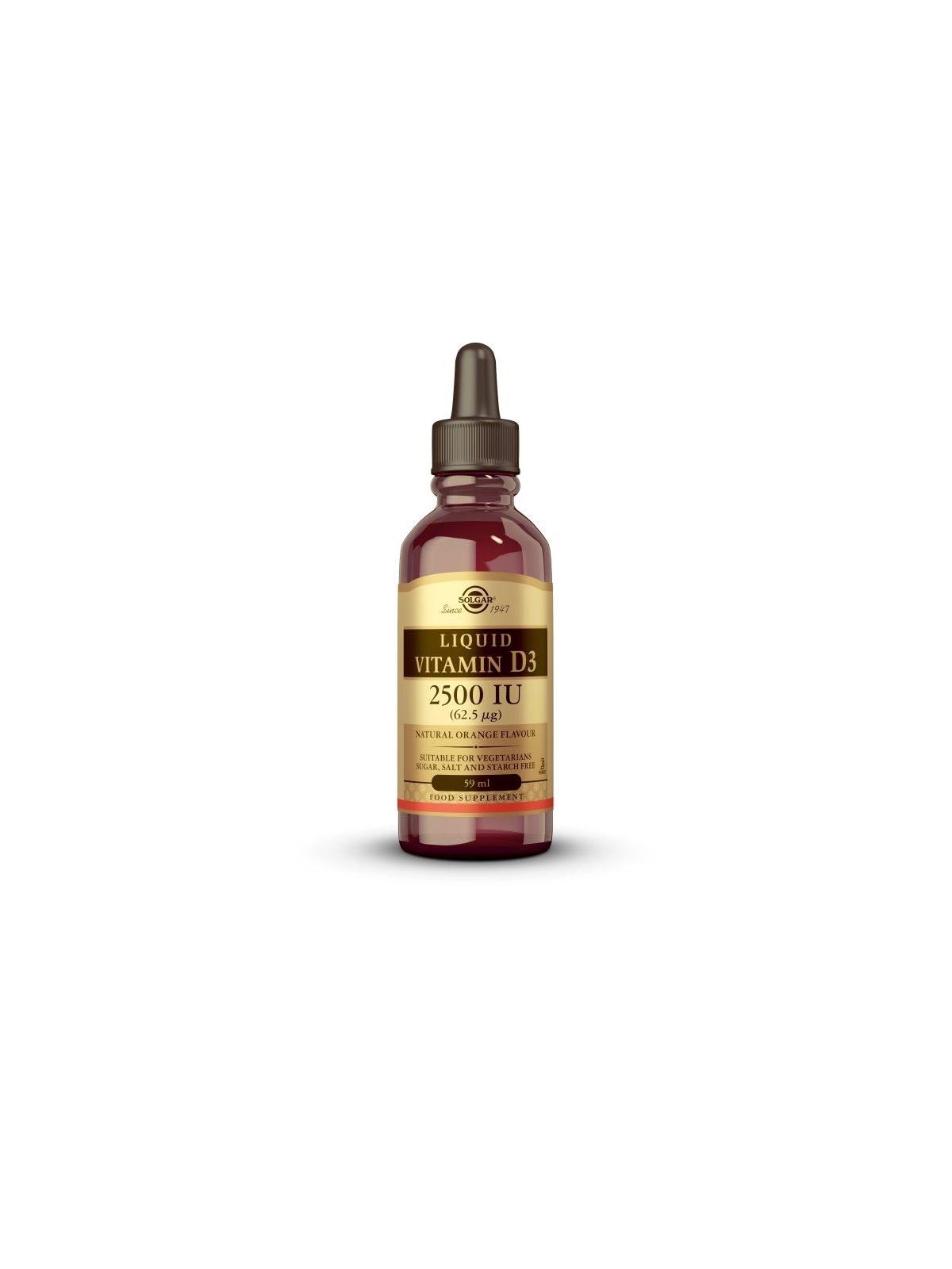 SOLGAR VITAMINA D3 LIQUIDA 2500 UI 1 ENVASE 59 M